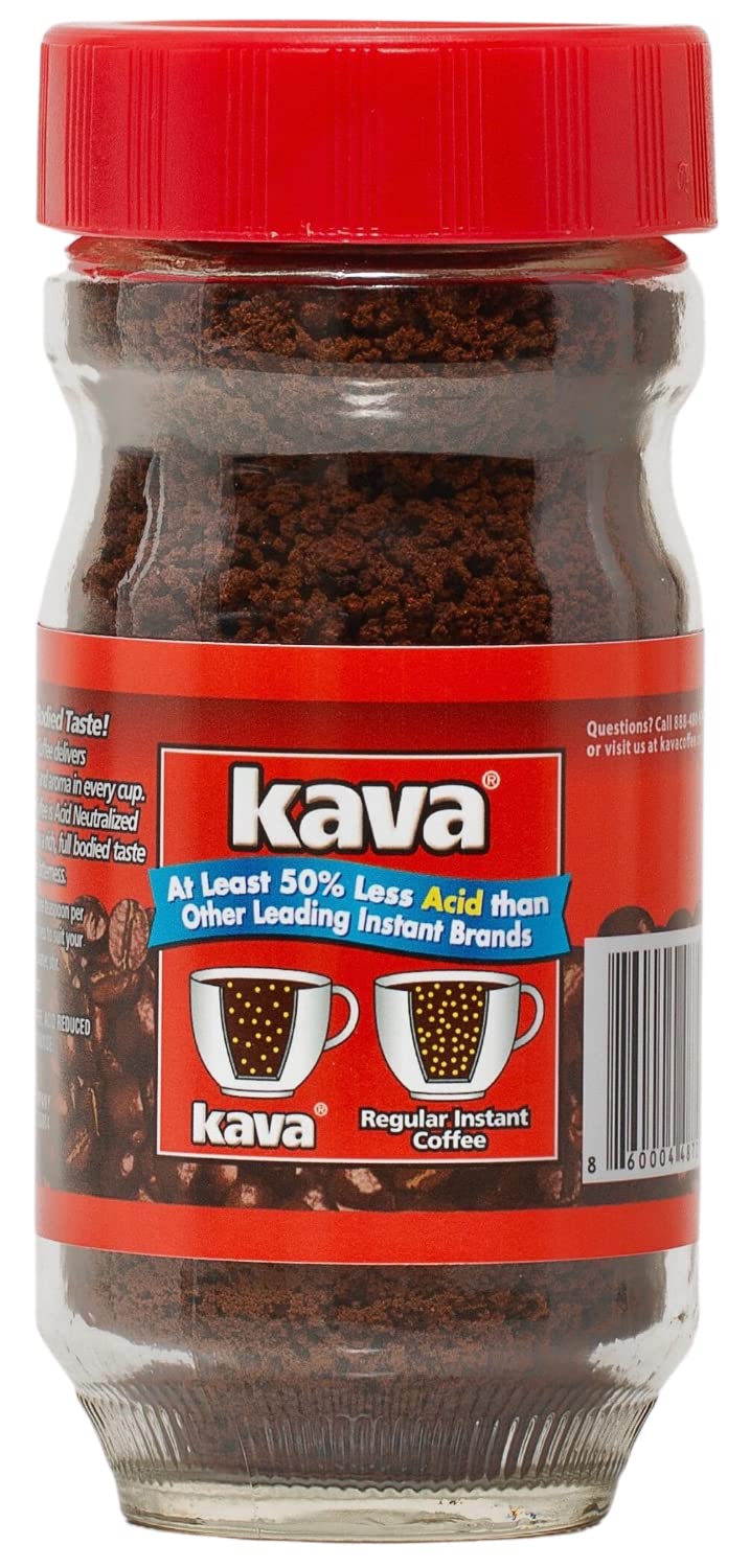 Kava Acid Neutralized Instant Coffee, 4 Ounce (Pack of 6)