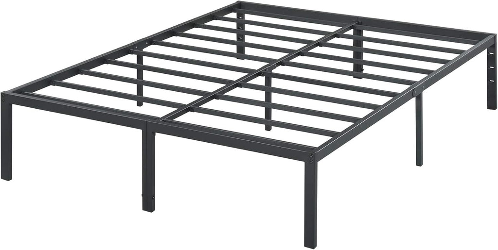 Olee Sleep King Size Platform Bed Frame - 18 Inch Heavy Duty Steel Slat Support, Noise-Free Design, Easy Assembly