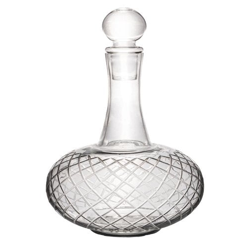 Creative Co-Op 3.5-Quart Glass Decanter with Glass Stopper, Clear
