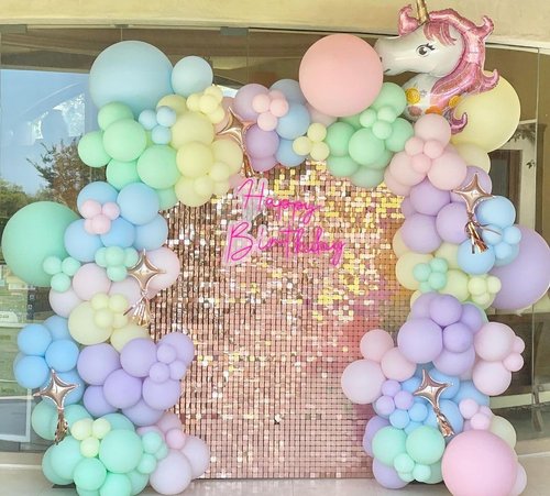 KBZVNAF Pastel Balloons - 50 Pack 12-Inch Multicolor Latex Balloons for Baby Showers & Birthday Parties