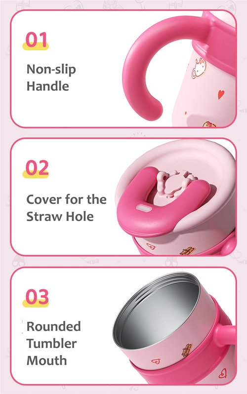 Many Rainbows Pochacco with Soccer Stainless Steel Insulated Tumbler with Lid Straw Handle 1200ml - XL Size