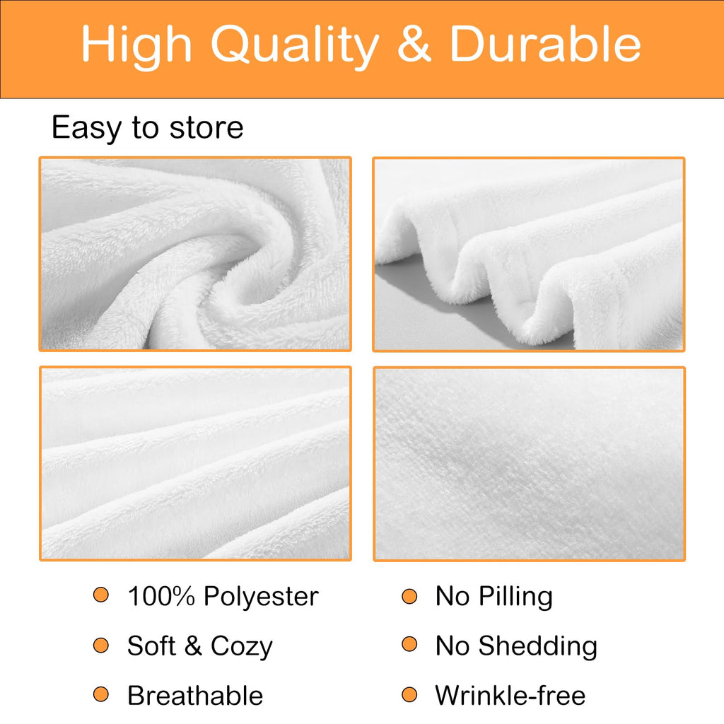 Christmas Ghost Gifts for Women Men, Ghosted Blankets and Throws, Anniversary Day Gifts for Husband Wife, Christmas Party Decorations, Soft Flannel Pumpkin Horror Blanket for Bed Couch 50" X 60"