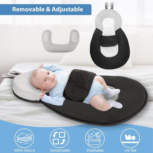 Baby Lounger by [Brand Name] - Dual-Function, Removable & Machine-Washable Pad | Lightweight & Portable