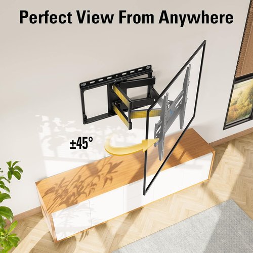 Mounting Dream TV Wall Mount - Swivel & Tilt for 32-65 Inch TVs | Includes Soundbar Bracket MD5425