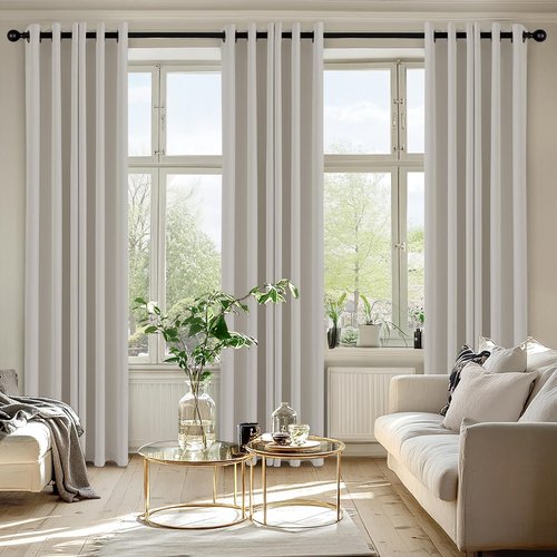 MIULEE Blackout Curtains - Thermal Insulated Room Darkening Drapes | 84-Inch Length, 2 Panels, Noise Reduction