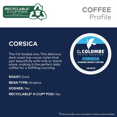 La Colombe® Coffee Roasters Corsica Dark Roast Coffee - Single Serve K-Cup® Pods | 10 Count Box