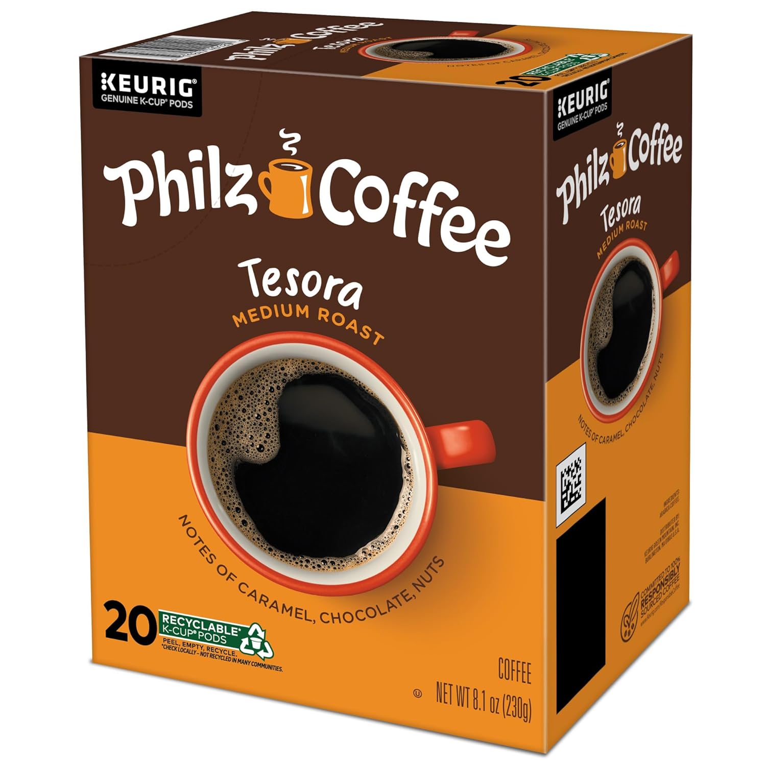 Philz Coffee Tesora K-Cup® Pods - Medium Roast Single Serve Coffee, 20 Count Pack