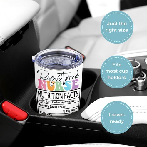 BDANTUMBLER RN Gifts for Nurses RN Graduation Appreciation Retirement Gifts Registered Nurse Gift Coffee Tumbler Mug 20oz