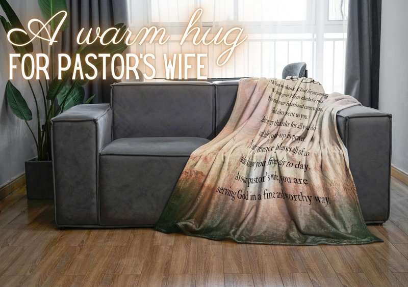 InnoBeta Pastor's Wife Appreciation Gifts, Throw Blanket, Thank You Presents for Appreciation Day, Birthday - 50" x 65", Gifts for First Lady