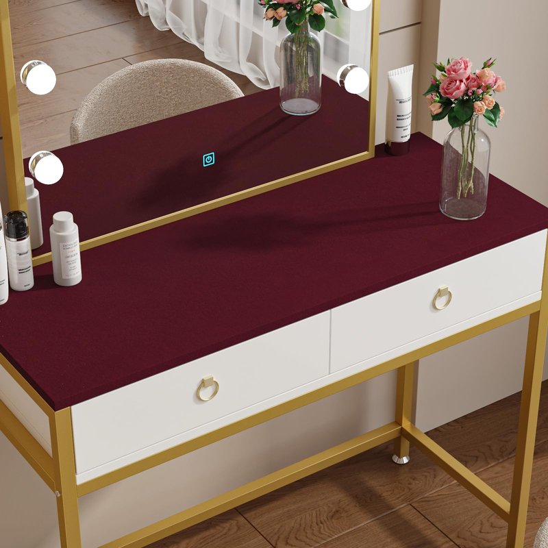 VaryFloral Dark Red Velvet Wallpaper Self Adhesive Felt Fabric for Jewelry Box Shelves Soft Velour Drawer Liner Wrap for Cabinets Burgundy Red Flock Contact Paper Velvet Wrapping Paper Roll 11.8"x118"