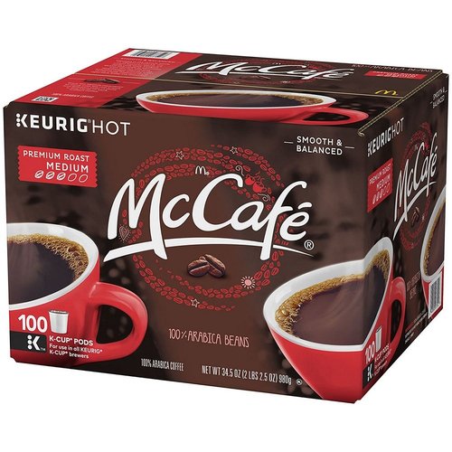 McCafé Premium Medium Roast K-Cup Coffee Pods - Rich Flavor & Smooth Finish | 100 Pods