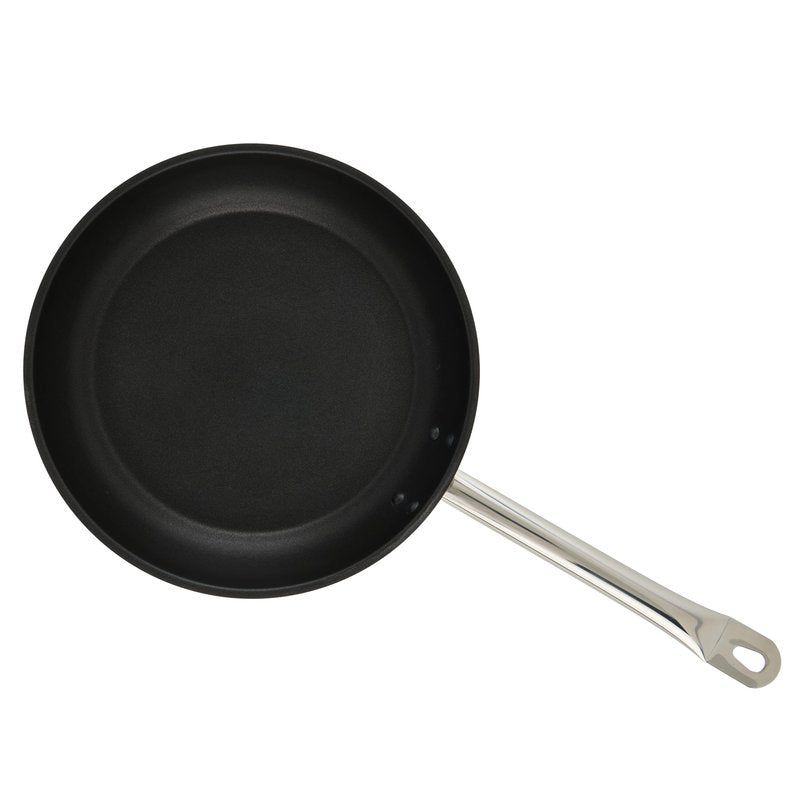 Winco Commercial-Grade Stainless Steel Fry Pan, Non-Stick, 11"