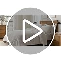 100% Cotton Box Stitch Quilt Set, Queen, Midnight Blue - 3 Piece Bedding