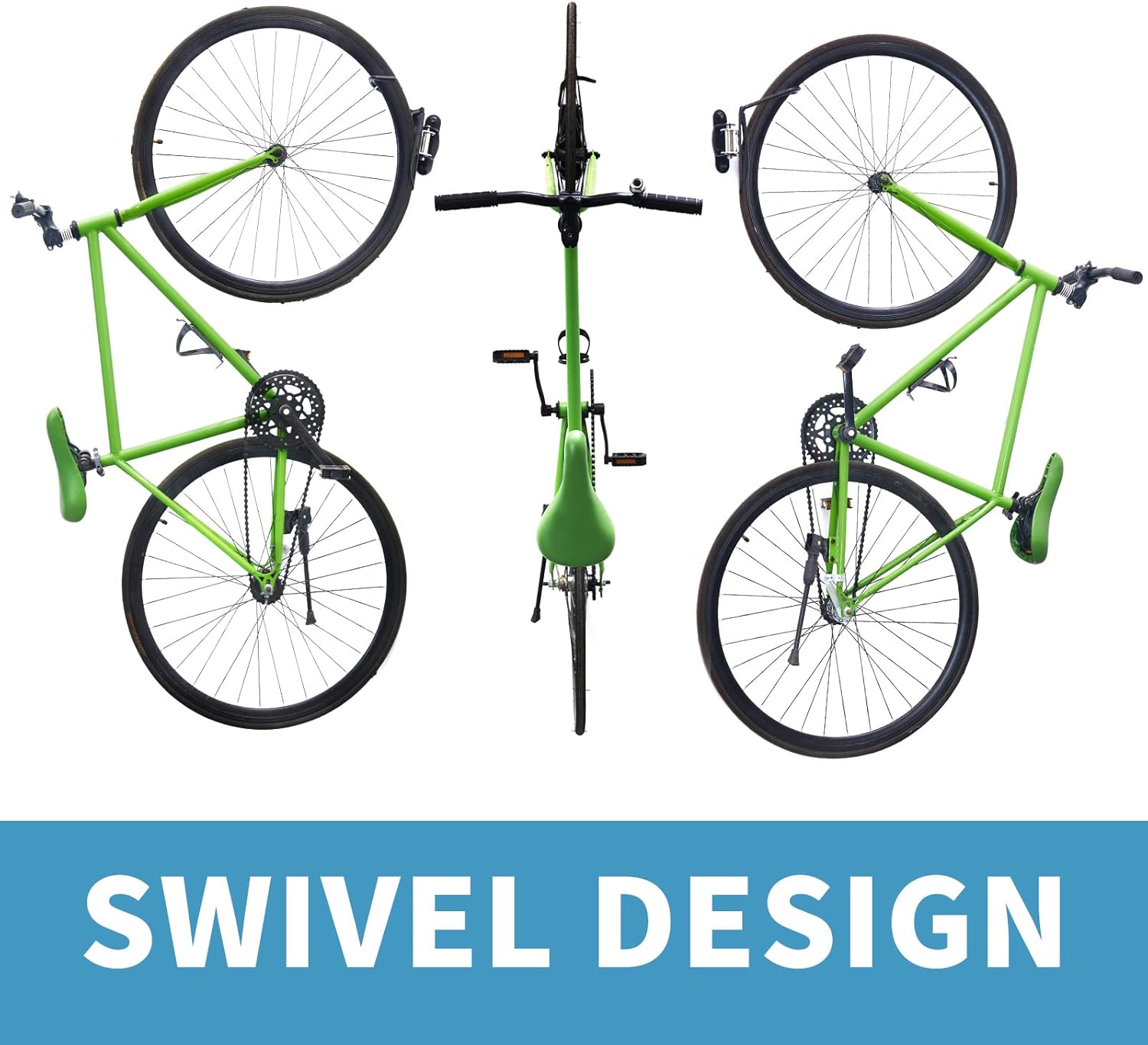 Ultrawall Bike Rack - Vertical Wall Mount Storage Solution for Indoor Bicycles | 2-Pack