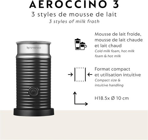 Breville Nespresso Vertuo Next Coffee & Espresso Maker - Includes Aeroccino Milk Frother