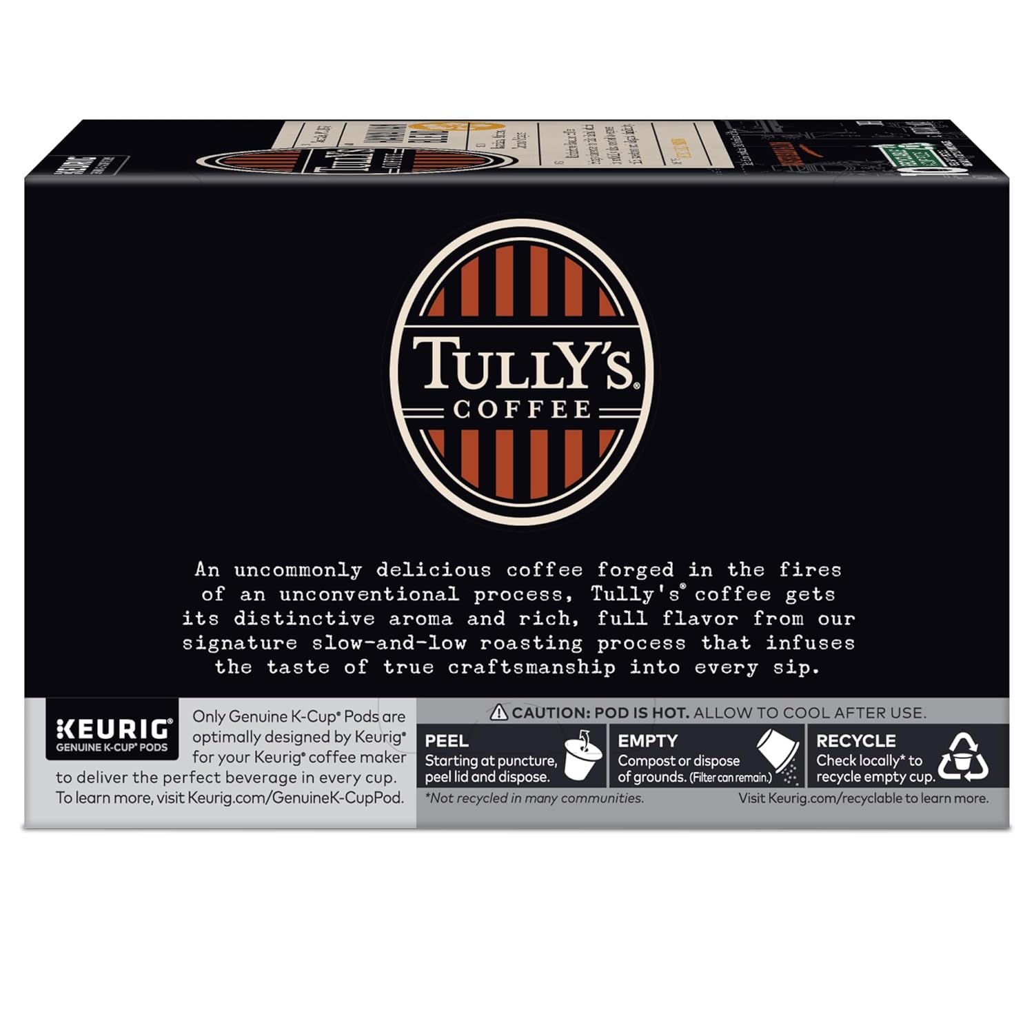 Tully's Coffee Hawaiian Blend K-Cup Pods - Medium Roast, 60 Count (6 Packs of 10)