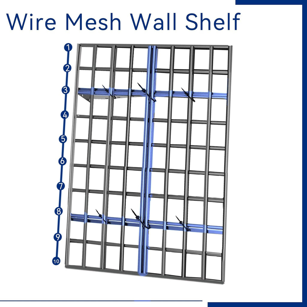 Sturdy Garage Wall Shelving by [Brand Name] - Heavy Duty 2-Pack Storage Rack | 70.86” x 23.6” | Black