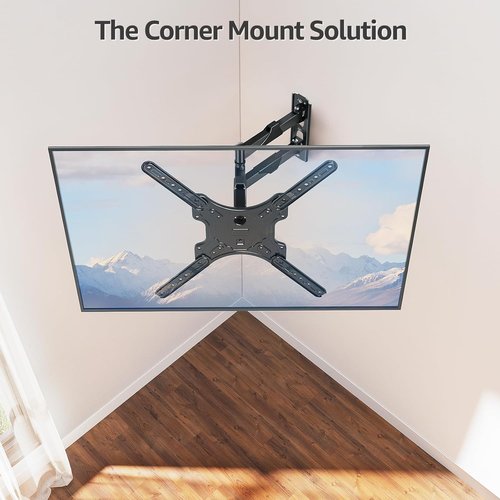 MOUNTUP Full Motion TV Wall Mount for 26-60 Inch TVs | Swivel, Tilt, and Extension | Max VESA 400x400mm, 77lbs Capacity