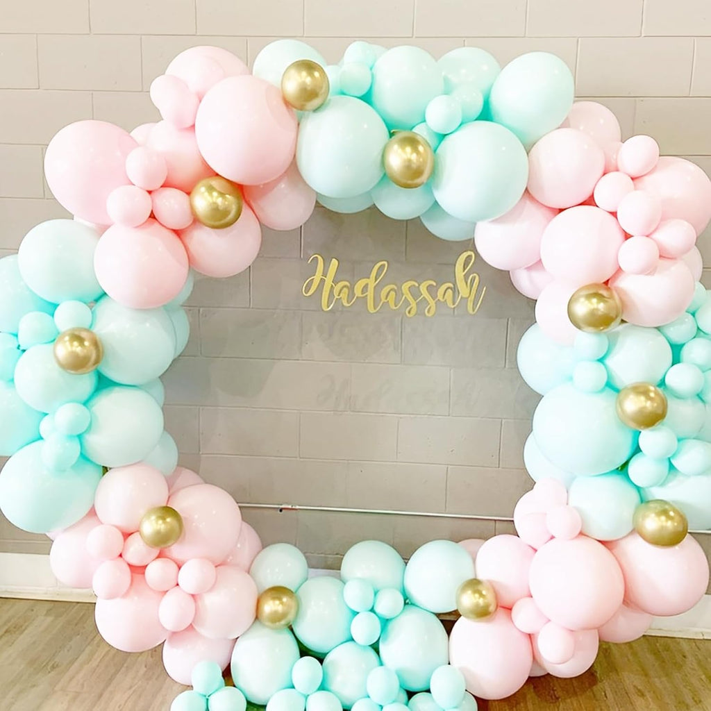 Voircoloria Mint Green Balloons - 12-Inch Pastel Latex Balloons | 66-Pack for Graduation, Weddings & Parties