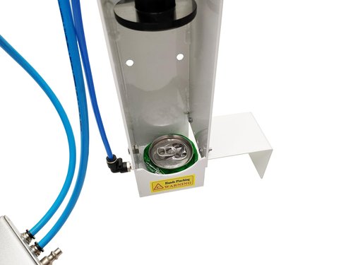 Auto Ejection Can Crusher Vertical Wall Mounted Can Crusher Heavy Duty Efficient Soda Beer Smasher, Eco-Friendly Recycling Tool for Aluminum Cans (Pedal Valve)