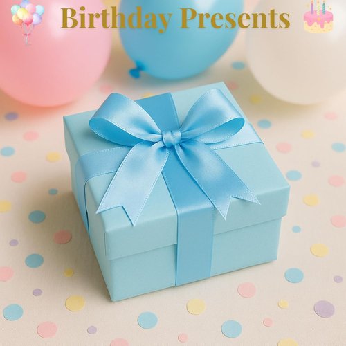 Blue Gift Wrap Bows - 50 Elegant Reusable Bows for Gift Wrapping | Light Blue Party & Holiday Decor