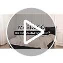PU Leather Bed Frame & Headboard Cover - Queen Size, Black