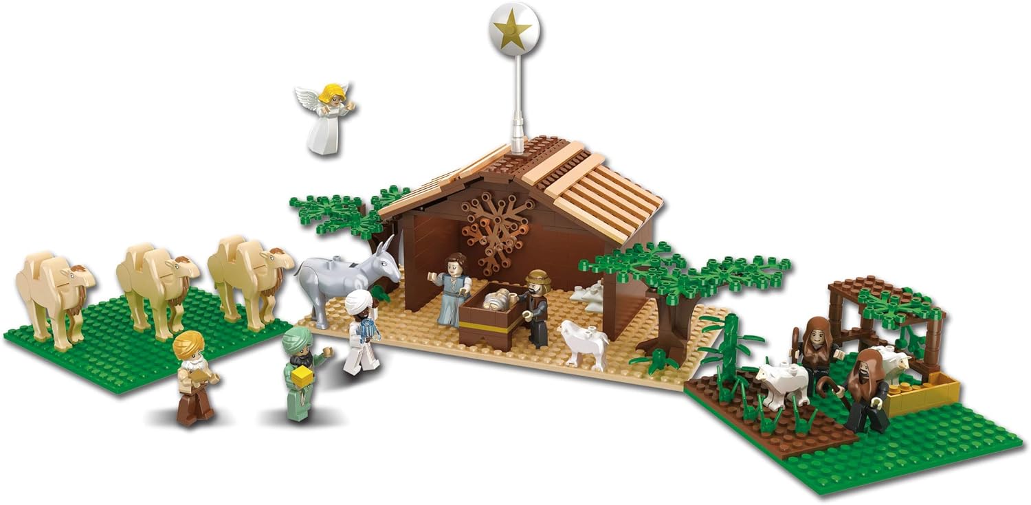 Ultimate Play Set | Large Indoor Nativity Scene with 15 Characters & Trees - Perfect Christmas Gift for Kids