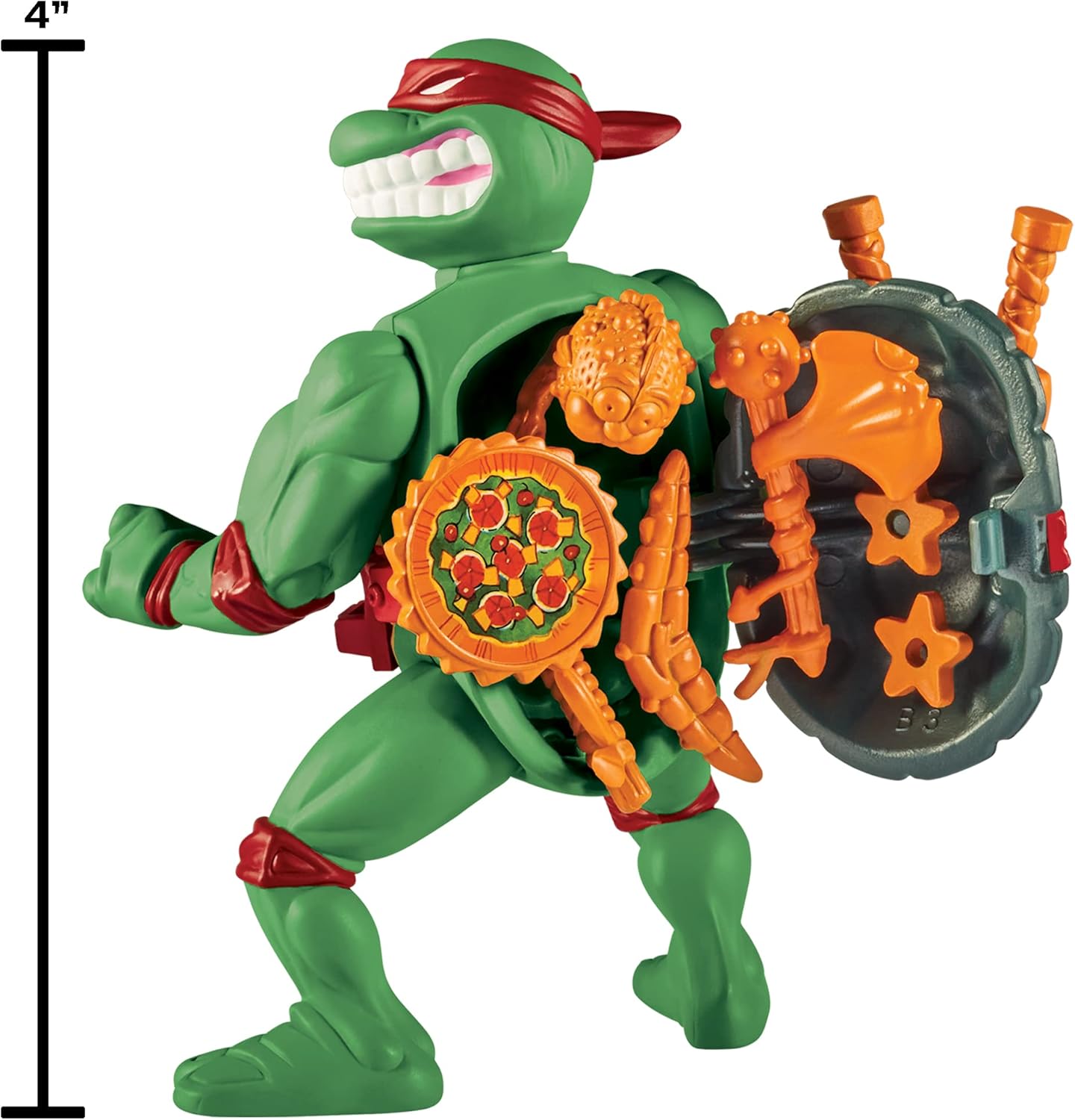 Playmates Toys Teenage Mutant Ninja Turtles Raphael Classic 4” Storage Shell Figure