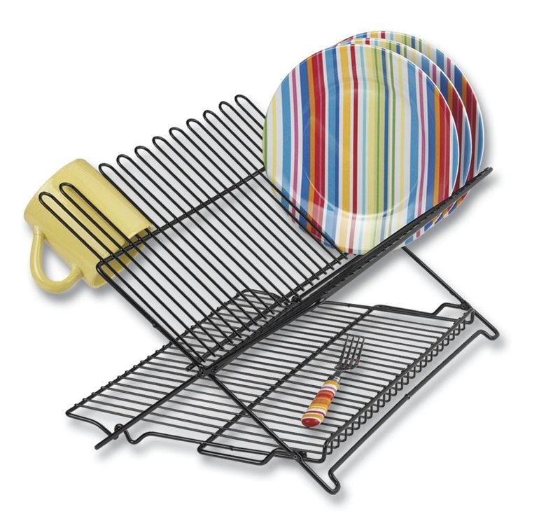 Better Houseware Folding Dish Drying Rack Space-Saving Dish Rack for Kitchen Counter for Drying (After Washing)