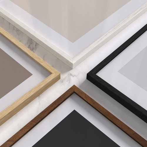 HAUS AND HUES Picture Frame - 20 x 30 Inches Beige Wood | Lightweight Natural Finish for Wall Mounting