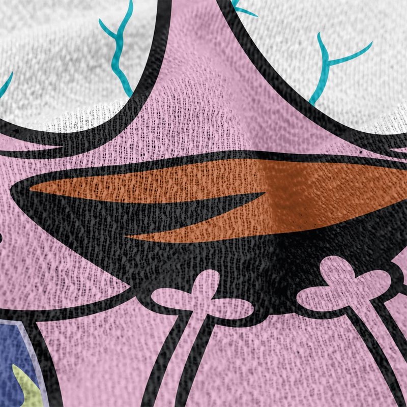 LOGOVISION Courage The Cowardly Dog Blanket, 50"x60" Window Woven Tapestry Cotton Blend Fringed Throw