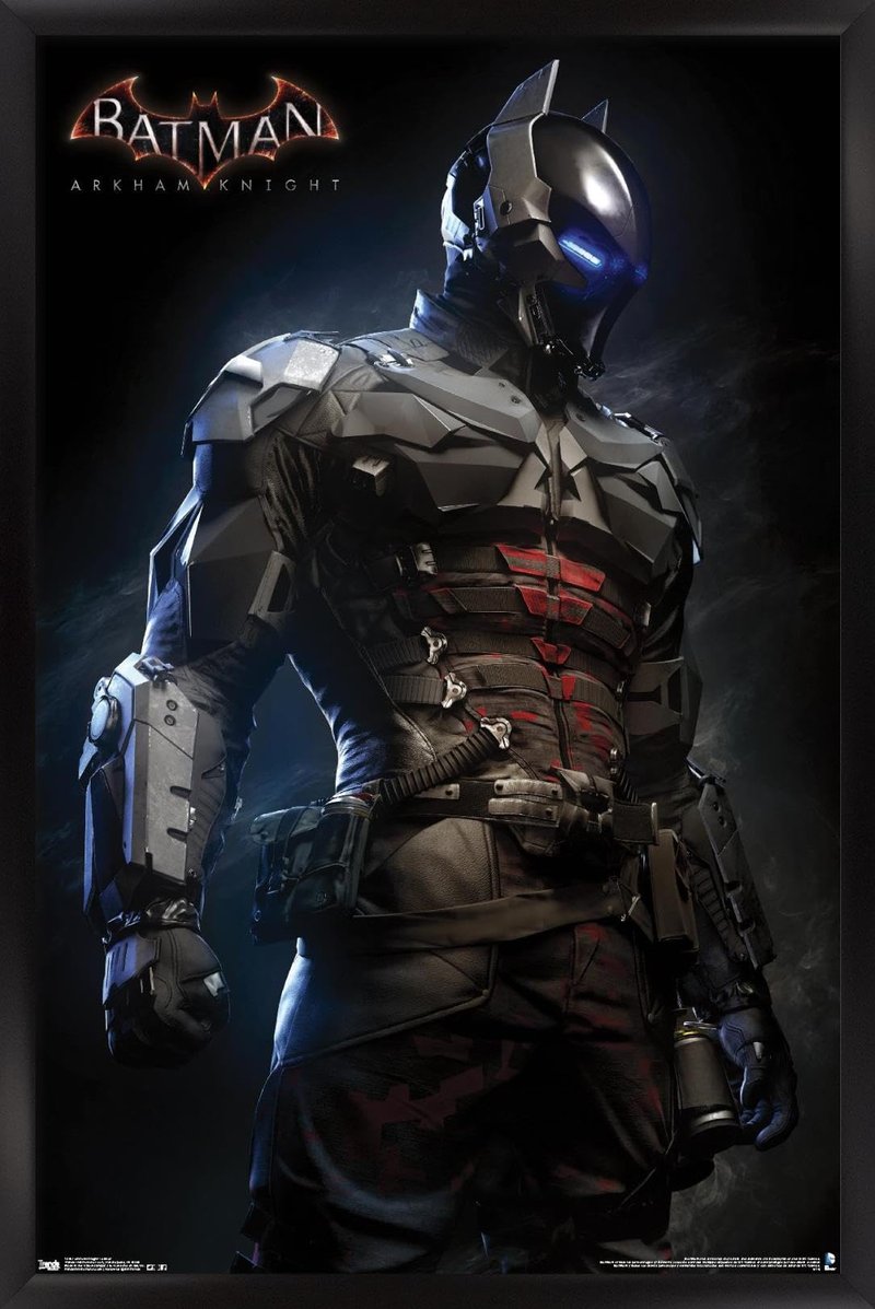 Trends International DC Comics VIdeo Game - Arkham Knight - Armor Wall Poster, 22.375" x 34", Black Framed Version