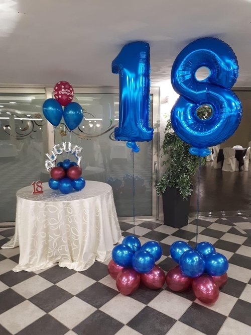 Balloon Number 40-Inch | Dark Blue Foil Number 19 Balloons for Men & Women Birthday Decorations