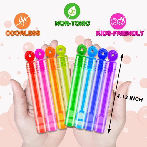 Bubbles Mini Bubble Wands - 20-300 Pack Party Favors for Kids | Perfect for Goodie Bags & Outdoor Fun