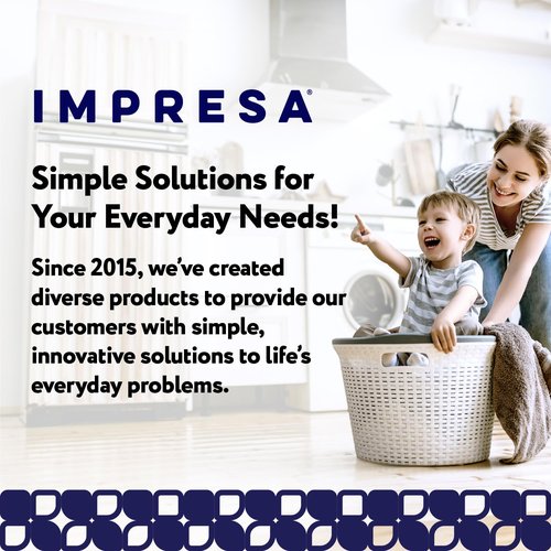 IMPRESA 8-Quart Silicone Pressure Cooker Lid Cover Compatible with IP-DUO80 Pressure Cooker Top Replacement - Compact, Round - Leak-Proof Silicone Lids - Dishwasher & Microwave Safe Microwave Cover