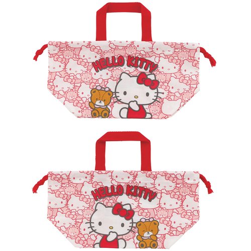Skater hello Kitty Drawstring Lunch Bag