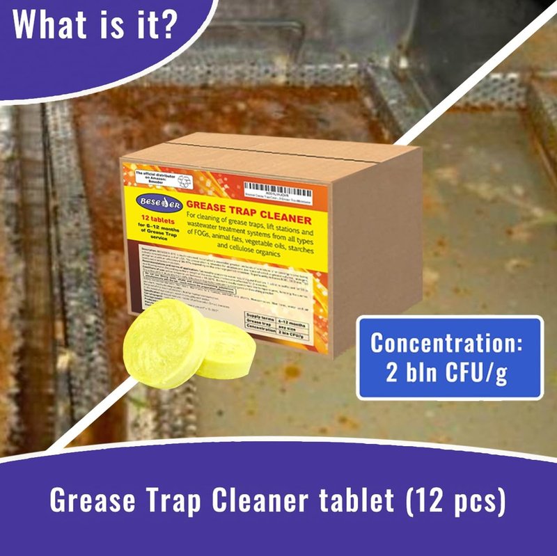 Beseder Grease Trap Cleaner (1 Count (Pack of 12))
