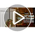 15-Inch Over the Door Wreath Hanger, Reversible Heavy-Duty Steel Door Hook