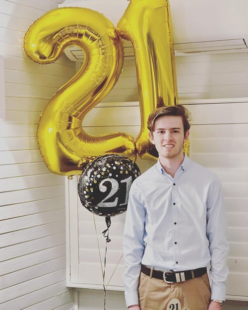 Gold Number 20 Balloon - 40 Inch Golden Birthday Decoration for 20th Celebration | Party Supplies
