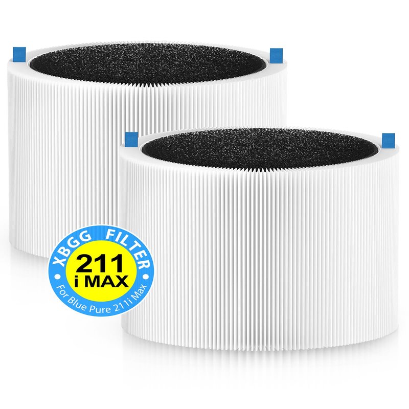 XBGG 2 Pack 211i Max Replacement Filter Compatible with Blue Pure 211i Max Air Purifier, H13 211iMax Replacement Filter, Compared Part F2MAX