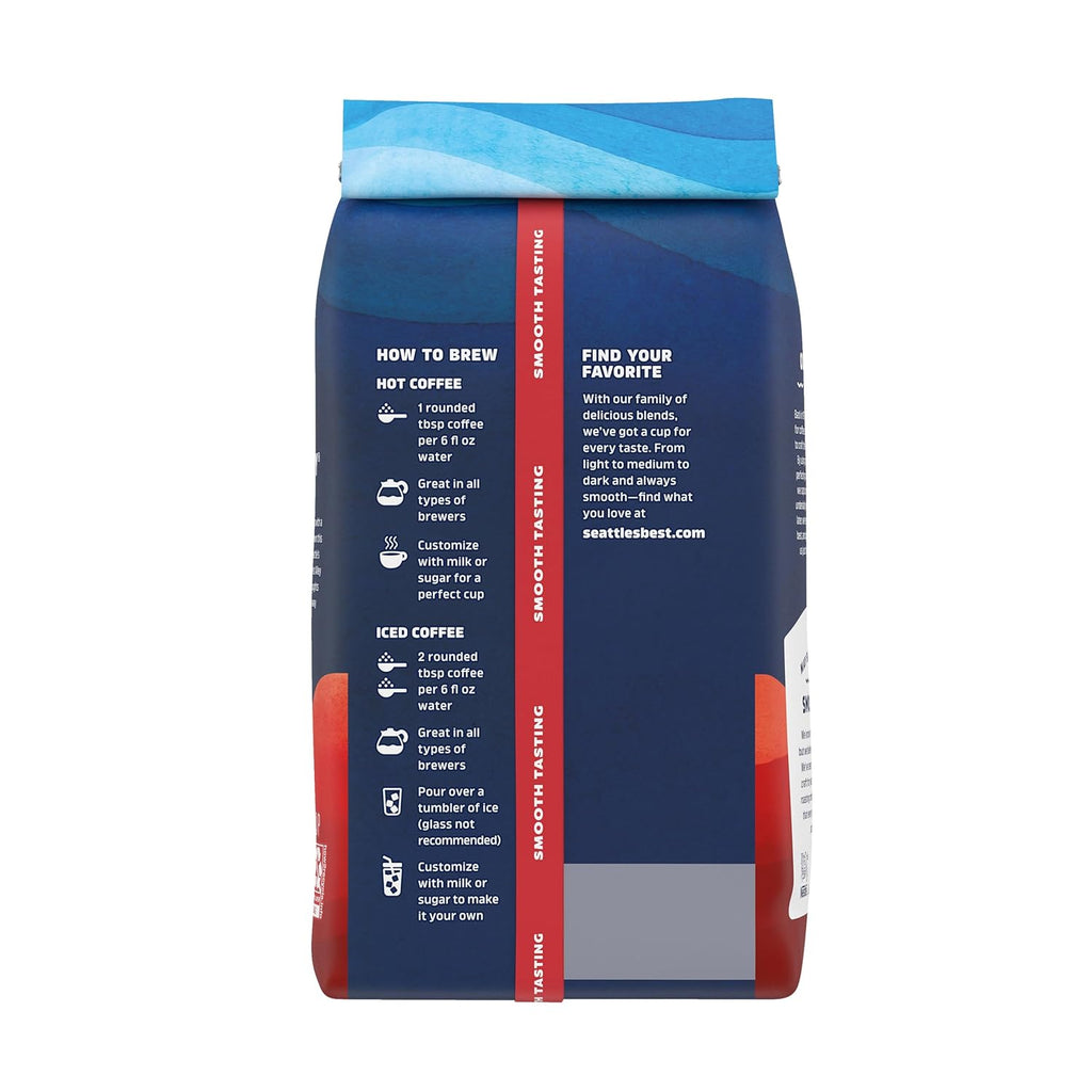 Seattle’s Best Coffee - Dark Roast Ground Coffee | 100% Arabica, Post Alley Blend, 20 oz Bag