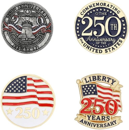 American Independence Day Brooch Pins - Celebrate 250th Anniversary | Unique Holiday Gifts for All