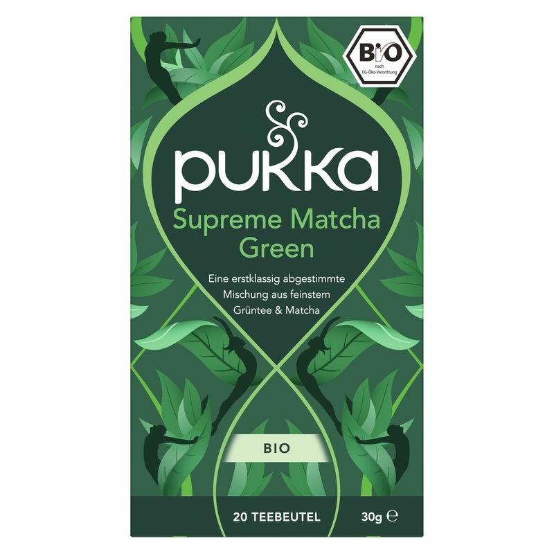 Pukka Supreme Matcha Green, Organic Herbal Green Tea with Oothu, Sencha & Suio Gang, 20 Count (Pack of 3)