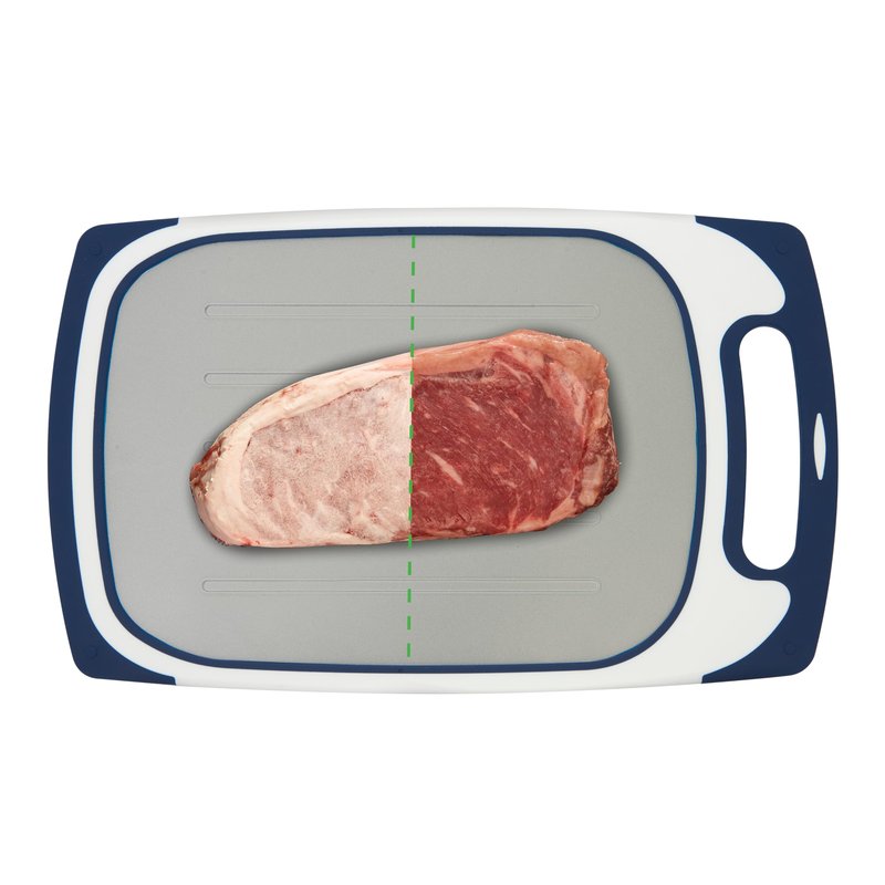 Farberware Defrost Board 2-in-1 Thawing and Cutting Solution - Non-Slip, Dishwasher-Safe, 9.45x15.9 Inch