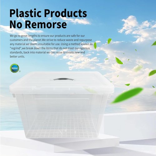 Heavy-Duty Clear Storage Bins by 90 Quart | 4-Pack Premium Organizing Containers with Lids - BPA-Free, Stackable Design