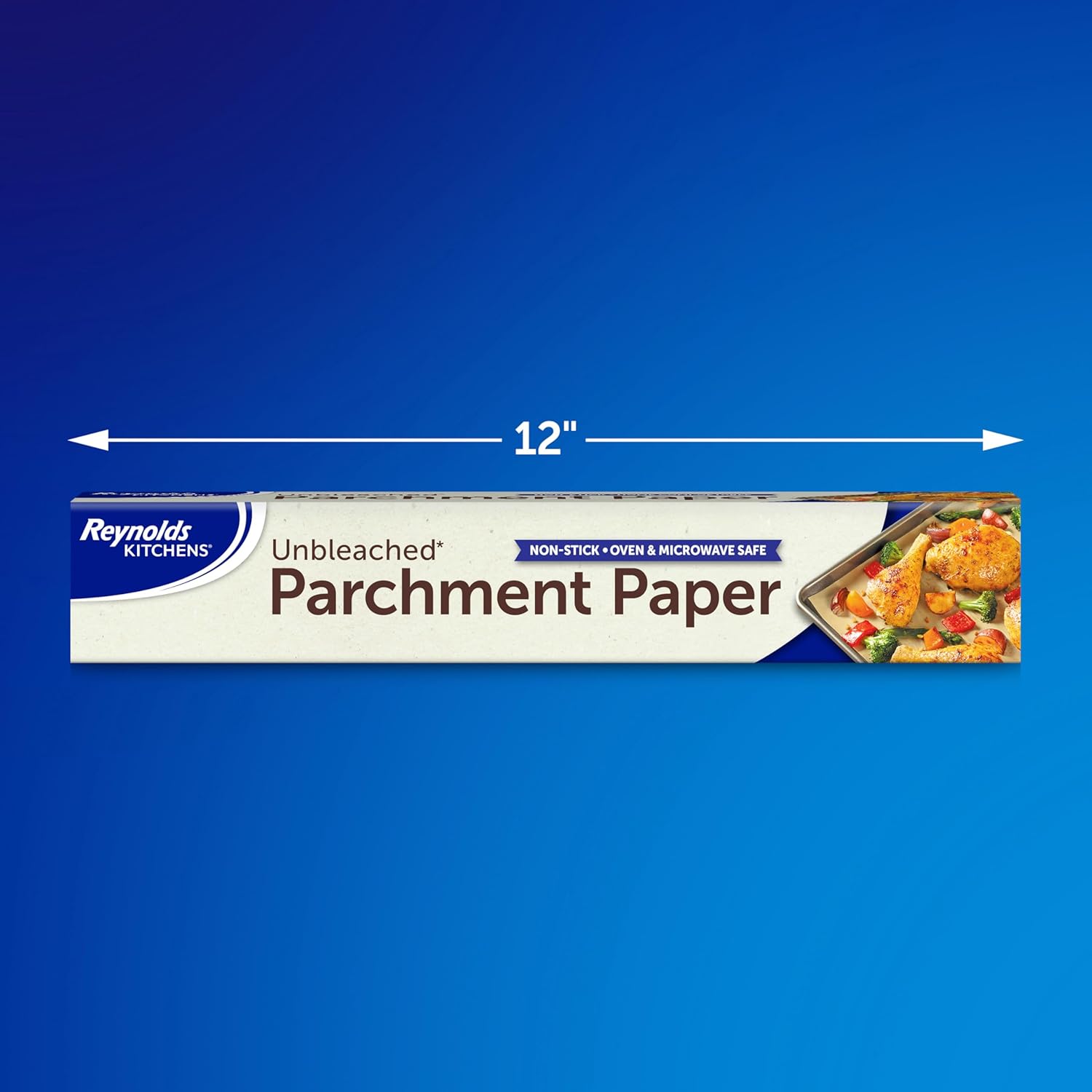 Reynolds Kitchens Unbleached Parchment Paper Roll - Non-Stick, Oven Safe Up to 425°F | 45 Feet x 12 Inches