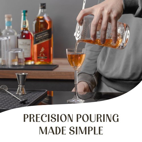 Mixology & Craft 24oz Crystal Cocktail Mixing Glass - Essential Bar Tool