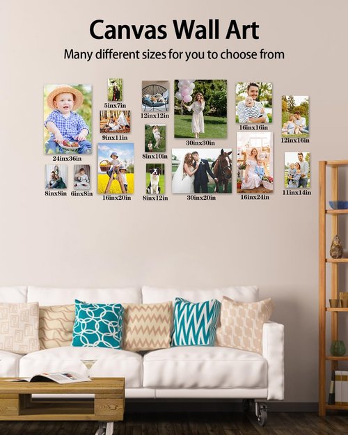 AbcCustomize Canvas Prints - Personalized Photo Art for Home Decor | Fast Next Day Shipping