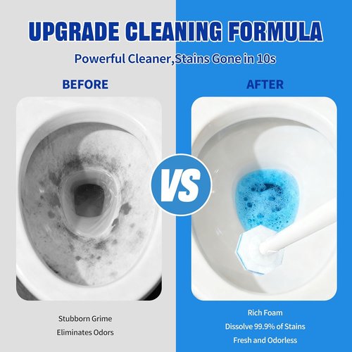 Clorox Disposable Toilet Brush Set - Touchless Cleaning System with 50 Refills | Wall Mounted Kit