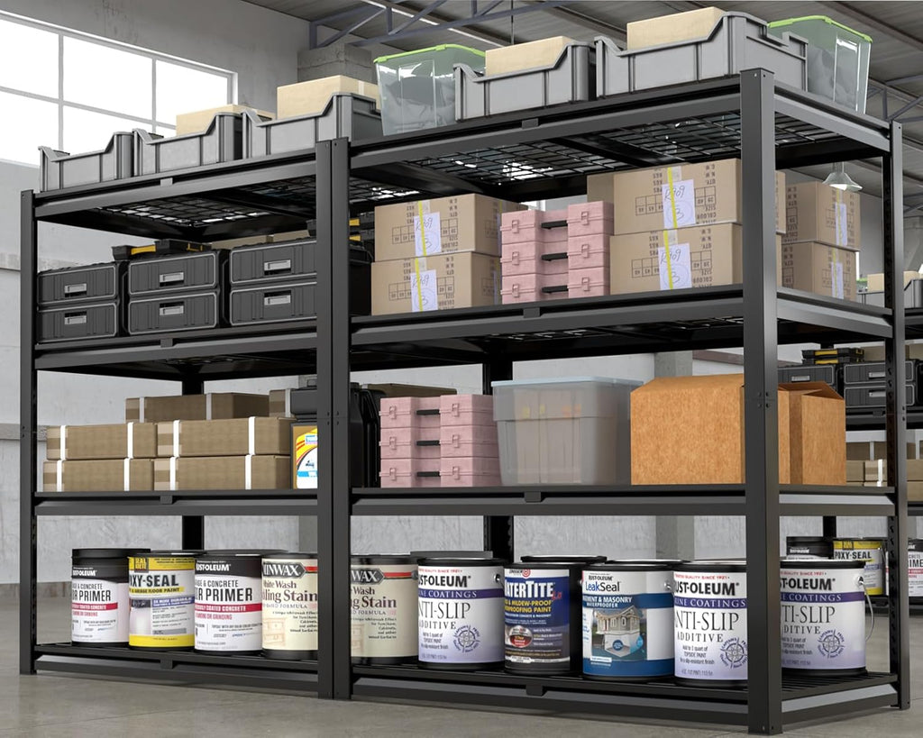 PrimeZone Heavy Duty Garage Shelving - 2200 LBS Capacity, 4-Tier Adjustable Metal Rack | 40" W X 20" D X 60" H